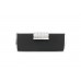 Evening Bag - Hard Case w/ Clear Acrylic Stones  Accent Flap Closure - Black - BG-M1023SL-BK